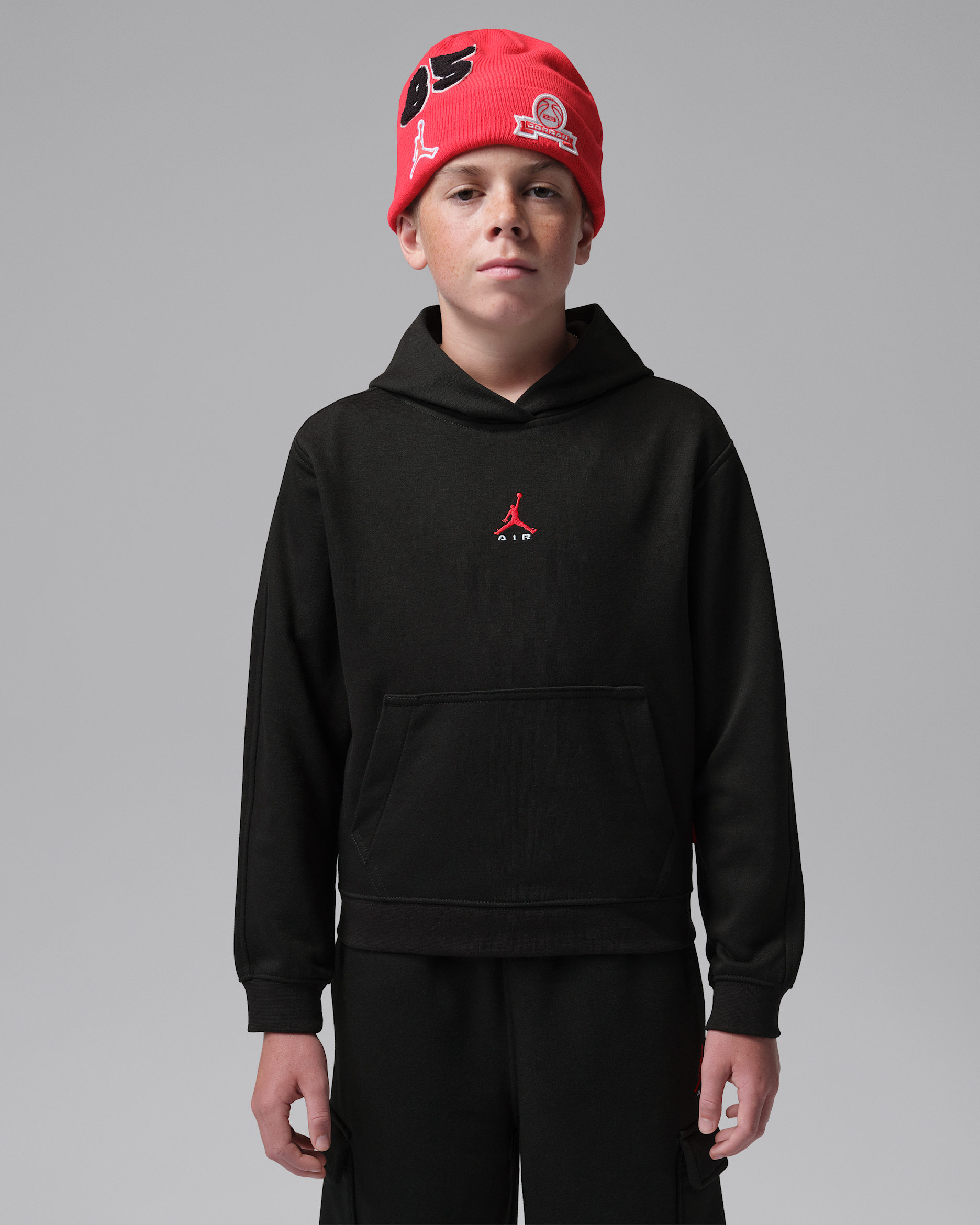 Jordan Big Kids' Brooklyn French Terry Pullover Hoodie. Nike JP